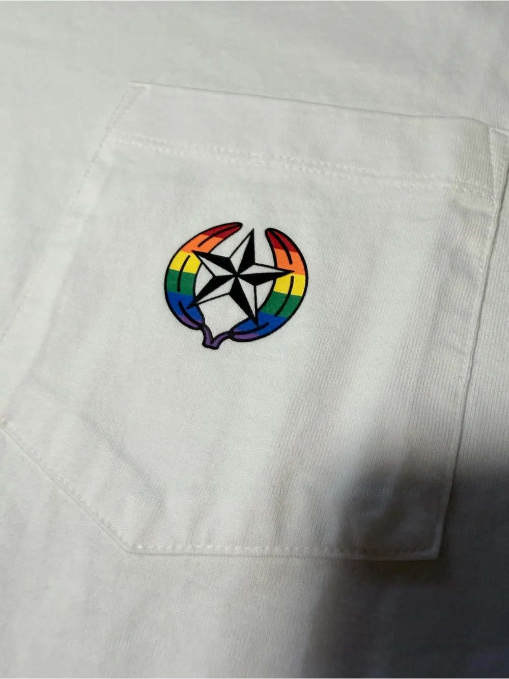 Banana Republic White Pocket Logo Short-Sleeve T-Shirt Pride